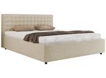 POLSTERBETT PAVO CLASSIC 200/200 - Creme Strukture - ohne Matratze