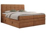 BOXSPRINGBETT LUKA KING 180/200 Orange Struktur - H3