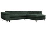 ECKSOFA PEDRO L Grün Cord - Rechts Seite