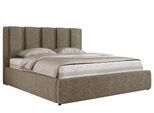 POLSTERBETT SAVINO CLASSIC 200/200 - Grau Struktur - Multipocket-Matratze