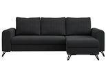ECKSOFA Axel Samt Dunkelgrau