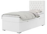 BOXBETT PERA 90/200 Weiß Kunstleder - H4 - Rechts Seite