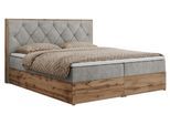 BOXBETT VENETO 200/200 Hellgrau Struktur - H4