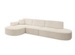ECKSOFA Ottomane Links MARI-L2 - 328x171x79 cm Beige Cord