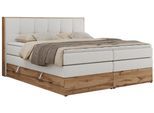 BOXSPRINGBETT ALBERO 1 KING 200/200 Weiß Kunstleder - H3