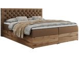 BOXBETT ALBERO 3 - 200/200 Braun Kunstleder - H4