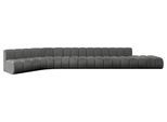 ECKSOFA modulares Sofa Brilo-L3 - 562x174x70 cm Dunkelgrau