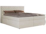 BOXBETT AVERTA 140/200 - Creme Schenille glatt - H3