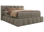 BOXSPRINGBETT NIRA KING 200/200 Grau Strukture - H4