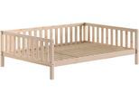 Kinderbett VIPACK "Dallas, Massivholzbett, umbaubar vom Boden- zum Daybett", kiefer natur, kiefer natur, kiefer natur, B:147cm H:66cm L:210cm, Betten, Kinderbett, stabil und standfest gebaut, wahlweise Kiefer massiv natur oder weiß
