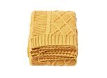 STRICKDECKE 150/200 cm, Baumwolle mit Rautenmuster