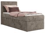 BOXBETT TILIANO 90/200 - Hellbraun Cord - H4 - Visco Topper - Links