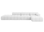 ECKSOFA modulares Sofa Lizur-L2 - 380x160x70 cm Weiß Bouclé