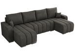 WOHNLANDSCHAFT KIRASSO U Dunkelgrau Velvet
