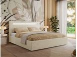 POLSTERBETT GOLD 5 CLASSIC 160/200 - Creme Strukture - ohne Matratze