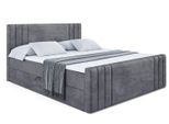 BOXBETT CELESTIA-Z - 180x200 cm - H3 - Dunkelgrau