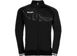 Trainingsjacke KEMPA "Trainingsjacke WAVE 26 POLY JACKE Kids", Mädchen, Gr. 116, schwarz (schwarz, anthra), Obermaterial: 100% Polyester Pol. recyc.., Jacken Trainingsjacke
