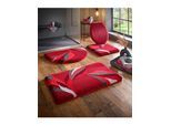 Badematte KLEINE WOLKE Gr. 6, rot, (50cm x 80cm ), 1 Stk., Badematten, Badematte