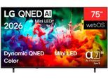 LG QNED-Fernseher "75QNED70B6A", Energieeffizienz: E (A-G), bunt (schwarz), 75 ″, Fernseher
