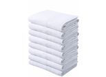 Handtücher OTTO HOME "Juna, als Set und Serie erhältlich, 8 Handtücher, 50x100cm", weiß, B:50cm L:100cm, Walkfrottier, Baumwolle, Handtücher, 8-tlg. Handtuch-Set, 100% Baumwolle, mit Bordüre, Uni-Farben, weich