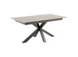 Mid.you Esstisch, Grau, Keramik, rechteckig, eckig, 90x76x168-210 cm, ausziehbar, Esszimmer, Tische, Esstische, Esstische ausziehbar
