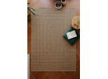 Teppich WECON HOME "Layo", braun (natur), B:200cm H:6mm L:290cm, Polypropylen, Teppiche, Teppich, Flachgewebe, wetterfest, geometrisches Design, In- & Outdoor Teppich