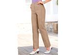 Schlupfjeans CASUAL LOOKS, Damen, Gr. 24, Kurzgrößen, beige (sand), 96% Baumwolle, 4% Elasthan, unifarben, lang, Jeans Schlupfjeans