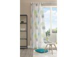 Vorhang HOME WOHNIDEEN "RAWLINS" Gr. 1, grün, B:140cm H:145cm, Voile, Polyester, Gardinen