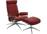 Relaxsessel STRESSLESS "Paris", rot (cherry paloma), B:80cm H:98cm T:75cm, Leder BATICK: BATICK ist ein leicht korrigiertes, durchgefärbtes und genarbtes Möbelleder, bei dem die meisten Unebenheiten und Spuren in der Regel entfernt wurden.;Leder PALOMA: PALOMA ist ein durchgefärbtes Semianilin-Möbelleder mit natürlicher Narbung.;ROHLEDER Stoff Q2 FARON: Ein fester zuverlässiger Bouclé mit einem st