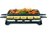TEFAL Raclette "Ambiance, inkl. Tischgrill-Funktion, abnehmbares Kabel", grau (schwarz, edelstahlfarben), B:52cm H:15cm T:28,5cm, Raclettes, spülmaschinengeeignete Platte, RE4588, Raclette