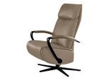 Relaxsessel W.SCHILLIG "rumbaa", braun (stone z59), B:73cm H:115cm T:84cm, Longlife Xtra-Leder Z59: Glattleder mit modischer Prägung. Hautstärke 0, 9 - 1, 1 mm, Sessel, Relaxsessel, wahlweise mit Doppelmotor, in Größen S, M & L, mit 5-Sternfuß