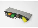 Sigel Taschen-Organizer Set, 2-teilig, B 250 x T 10 x H 180 mm, RPET/Kunstfilz, hellgrau