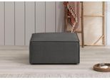 Hocker OTTO HOME "SHERWOOD", grau (anthrazit), B:80cm H:42cm T:80cm, 100% Polyester, Hocker, Hocker, Hocker quadratisch, ideale Ergänzung zum Loveseat SHERWOOD