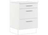 Auszugsunterschrank IMPULS KÜCHEN "Valencia & Tirana", in drei Breiten, Höhe: 72,3 cm", weiß, B:60cm H:72,3cm T:57,6cm, Dekorfolie, Holzwerkstoff, Schränke, Auszugsunterschrank, vormontiert, mit Soft-Close
