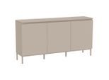 Hom`in Sideboard, Kaschmir, Metall, Holzwerkstoff, 3 Fächer, 150x77x35 cm, Bsci, Typenauswahl, Beimöbel erhältlich, stehend, Wohnzimmer, Kommoden & Sideboards, Sideboards