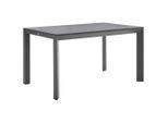 Amatio Basic Gartentisch, Anthrazit, Dunkelgrau, Metall, Kunststoff, rechteckig, eckig, 90x75x140 cm, UV-beständig, Gartenmöbel, Gartentische, Gartentische