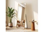 Spiegel OTTO HOME "Standspiegel Addrik, wahlweise in 2 Größen 150x40cm oder 160x50cm", goldfarben, B:50cm H:160cm T:2,7cm, Glas, Spiegel, Spiegel, Ganzkörperspiegel mit Sicherheitsglas, in verschiedenen Farben