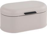 Brotkasten OTTO HOME "Mallua, mit integrierten Lüftungslöchern auf der Rückseite", beige, B:19,8cm H:15,6cm L:33,7cm, Edelstahl, Lebensmittelaufbewahrungsbehälter, Brotkasten, Lebensmittelaufbewahrungsbehälter, Brotbox mit Deckel, Höhe 15,6 cm