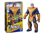 Spielfigur HASBRO "Marvel Avengers, Titan Hero Serie, Deluxe Thanos", blau, Spielfiguren, KinderH:30cm, Kunststoff, Spielfigur, H:30cm