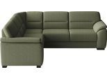 Ecksofa SIT & MORE "Montego L-Form, B: 255 cm", grün (olive), B:255cm H:88cm T:225cm, 100% Polyester, Sofas, Ecksofa, wahlweise mit Bettfunktion und Schubkasten