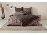 Bettwäsche OTTO HOME "Balsby", braun, B/L: 135cm x 200cm, 1 Stk., 1 Stk., Renforcé, B/L: 80cm x 80cm, 2, Renforcé, Obermaterial: 100% Baumwolle, Bettwäsche, Bettwäsche, in Gr. 135x200 oder 155x220 cm, 100% Baumwolle