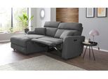 Ecksofa OTTO HOME "JENNA L-Form, 209cm - OTTO. Verlässliche Qualität.", grau (anthrazit), B:209cm H:100,5cm T:163cm, Webstoff 100% Polyester, Sofas, Ecksofa, manuelle o. elektrische Relaxfunktion, USB A/C, Struktur fein.