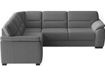 Ecksofa SIT & MORE "Montego L-Form, B: 255 cm", dunkelgrau, B:255cm H:88cm T:225cm, 95% Polyester, 9% Polyamid, Sofas, Ecksofa, wahlweise mit Bettfunktion und Schubkasten