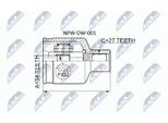 NTY Gelenksatz, Antriebswelle npwdw001 getriebeseitig für Opel