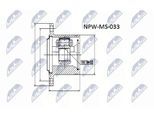 NTY Gelenksatz, Antriebswelle npwms033 getriebeseitig für MITSUBISHI