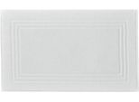 Badematte KLEINE WOLKE "Lodge, Badvorleger" Gr. 2, weiß (schneeweiß), H:80mm, Baumwolle, Badematten, Badematte, Badteppich, Frottier-Qualität, Uni Farben, mit Bordüre