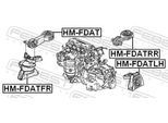 FEBEST Lagerung, Motor hmfdatfr vorne für HONDA