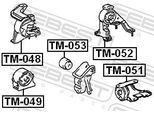 FEBEST Lagerung, Motor tm051 vorne links für TOYOTA