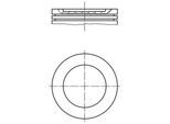 MAHLE Kolben 0027502 für Mercedes