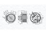 MAGNETI MARELLI Innenraumgebläse 069412776010 für VAG